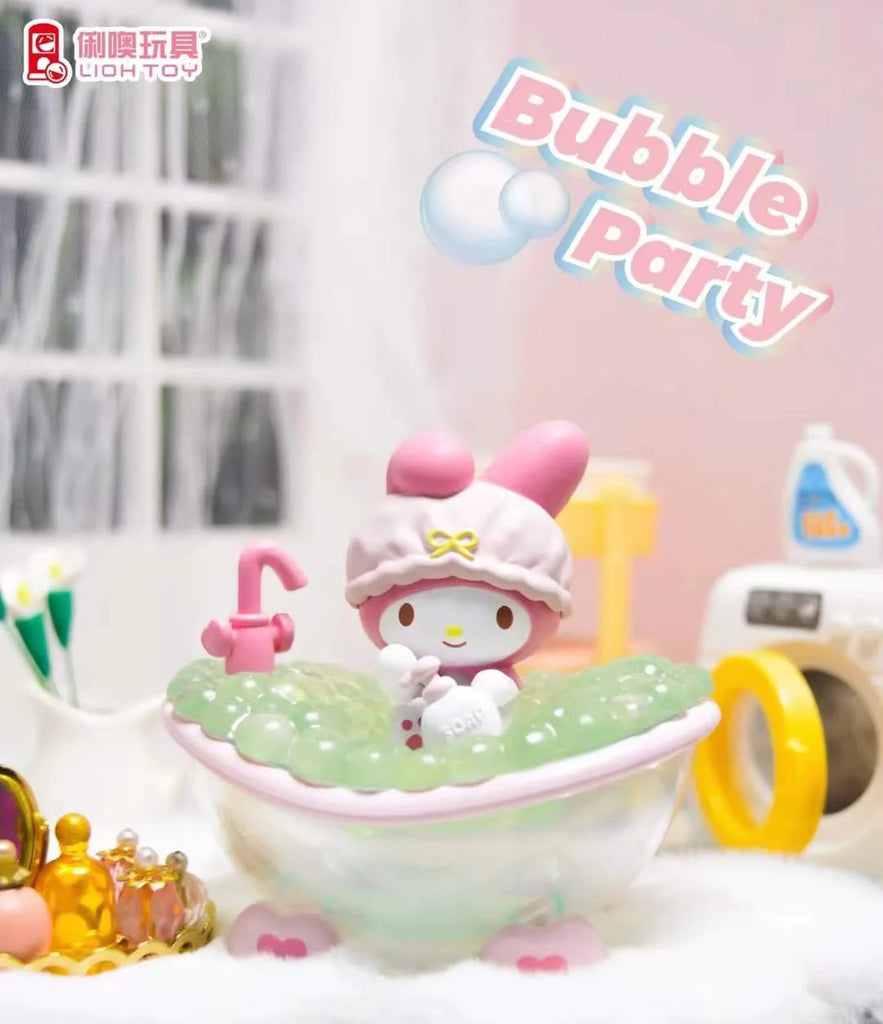 My Melody Bubble Party Blind Box with My Melody making the green bubbles