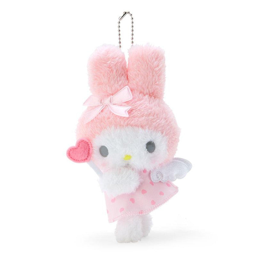 MyMelody plush with angel wings holding a love heart - Sanrio Collection