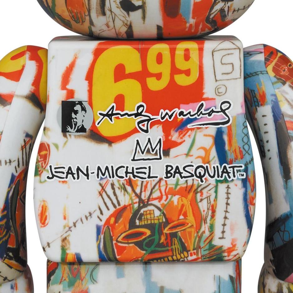 Bearbrick Andy Warhol × JEAN-MICHEL 400％
