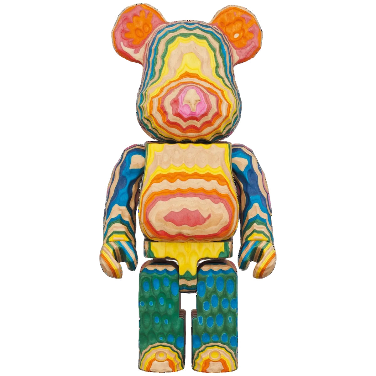 BE@RBRICK Karimoku Haroshi 400% | Handcrafted Wooden Art Toy
