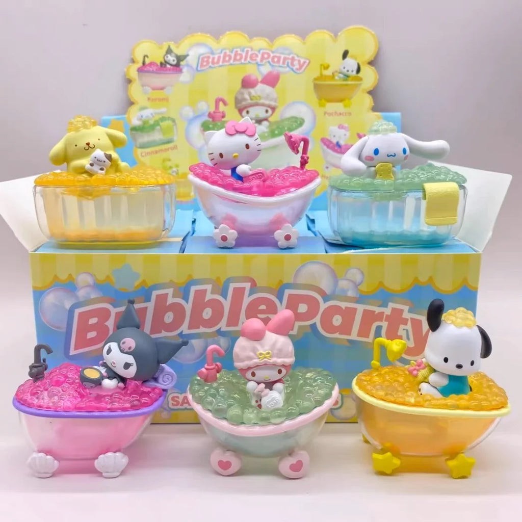 Sanrio Bubble party blind box with 6 designs of Sanrio characters