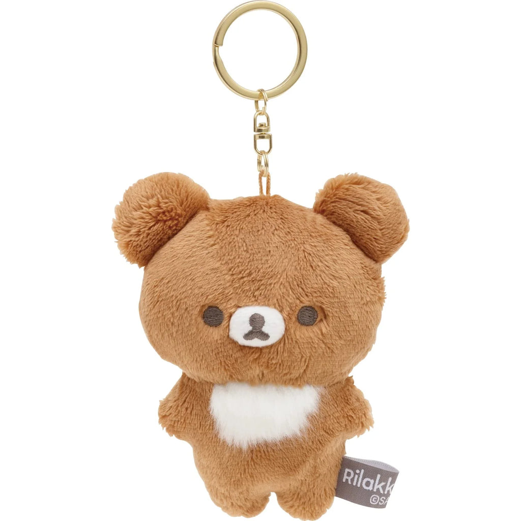 San-X Chairoikoguma Keyring Plush showing the adorable brown bear with a white belly and a mischievous smile, ready to accompany you on your daily adventures.