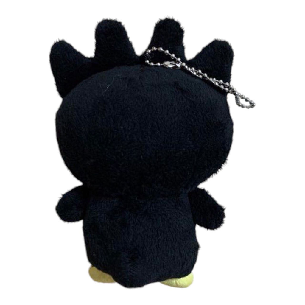 Back view of Sanrio Badtz-Maru KeyChain Plush with chain attachment