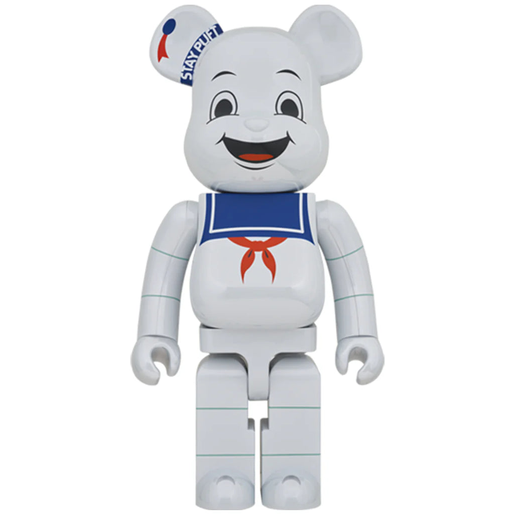 Front View of Bearbrick 1000% Stay Puft Chrome Limited Edition