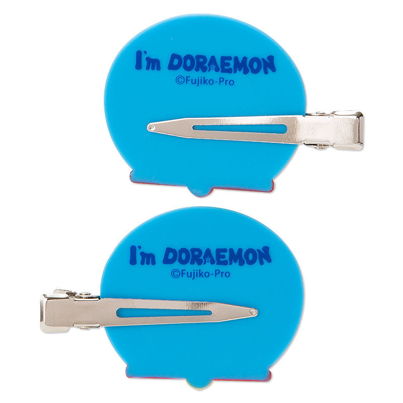 Back view of Doraemon hair bangs clip showing the "I’m Doraemon" branding.