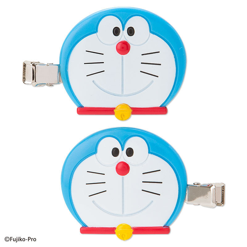 Front view of Doraemon hair bangs clip featuring the iconic face design.