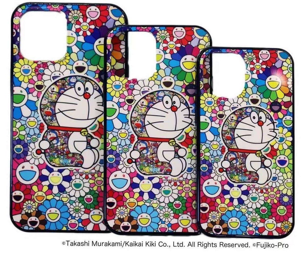 Limited edition Doraemon floral phone case collaboration with Murakami