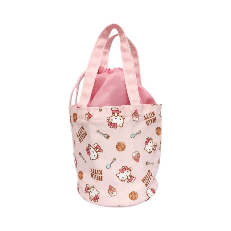 Sanrio Hello Kitty thermal lunch tote featuring cute food-themed print