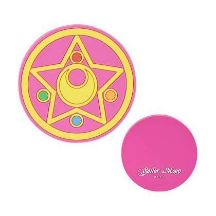 Front view of the Sailor Moon wireless charger featuring a magical compact design.