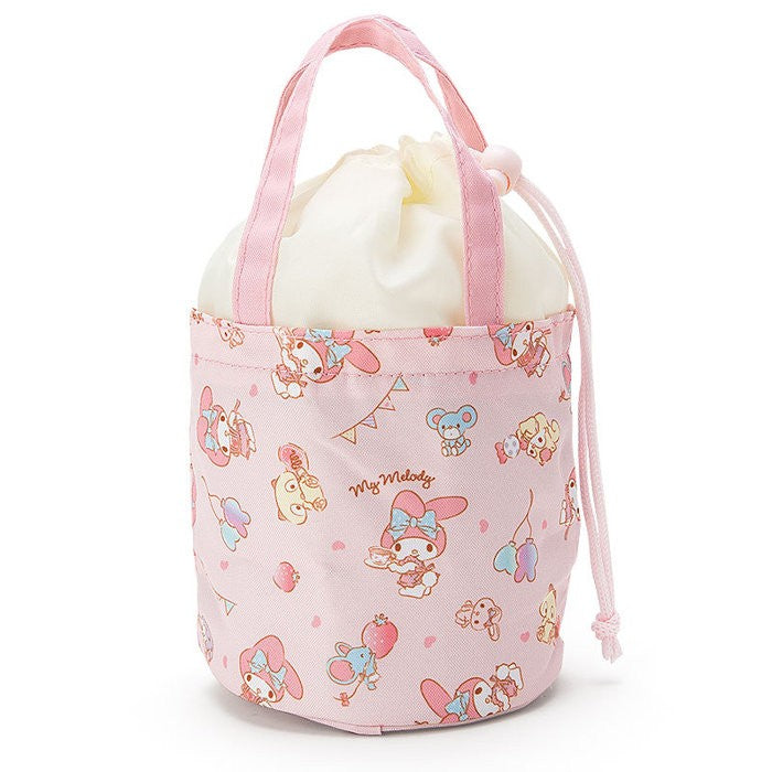 Sanrio My Melody thermal tote bag featuring a cute pink print with balloons and bows