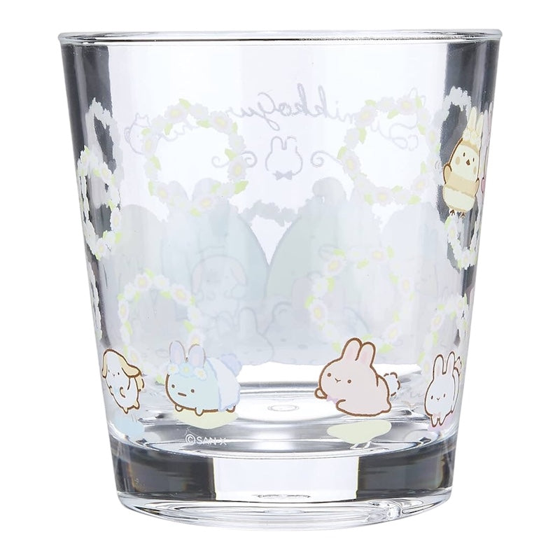 Back view of Sumikko Gurashi cup with pastel floral design