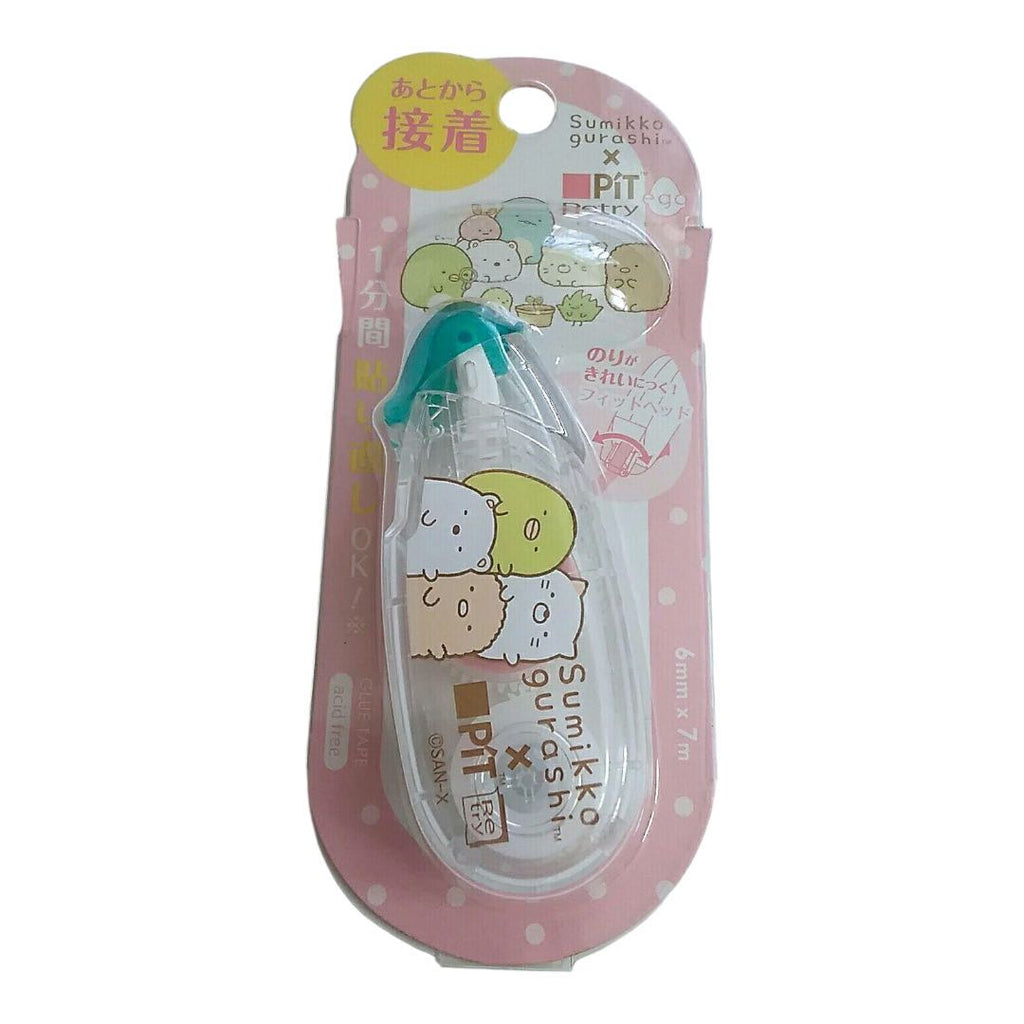 Front view of Sumikko Gurashi Glue Tape featuring cute characters