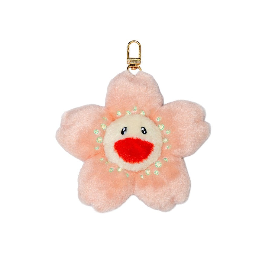 Takashi Murakami Cherry Blossom Plush Keychain | Cute Collectible