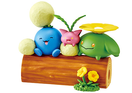 Re-ment Pokemon nakayoshi friends with each characters sitting on a tree block