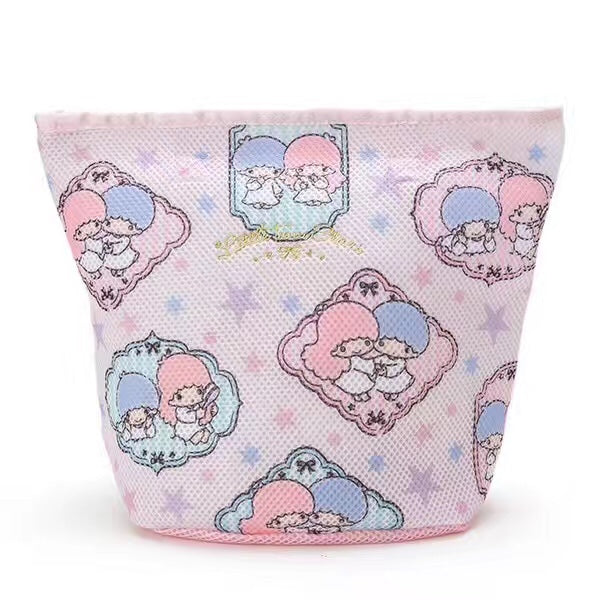 Durable and adorable Little Twin Stars laundry bag in pastel colors with starry accents.
