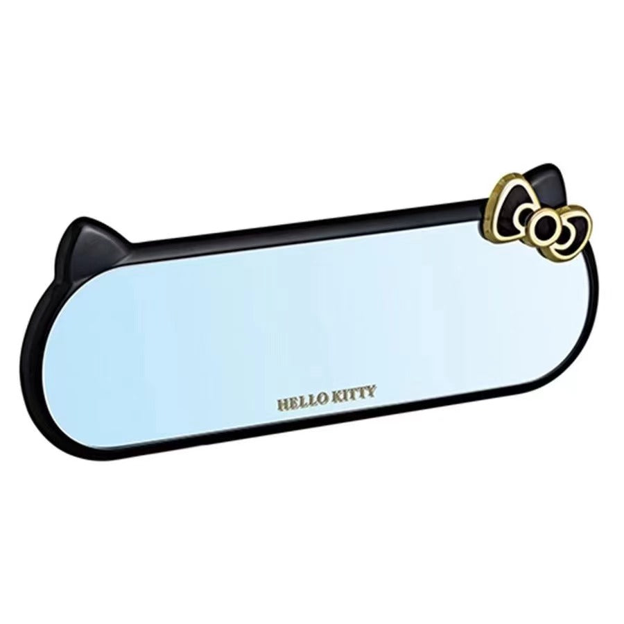Sanrio Hello Kitty themed rear view mirror with iconic bow detail.