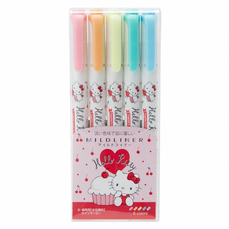 Hello Kitty watercolour pen set with 5 colours
